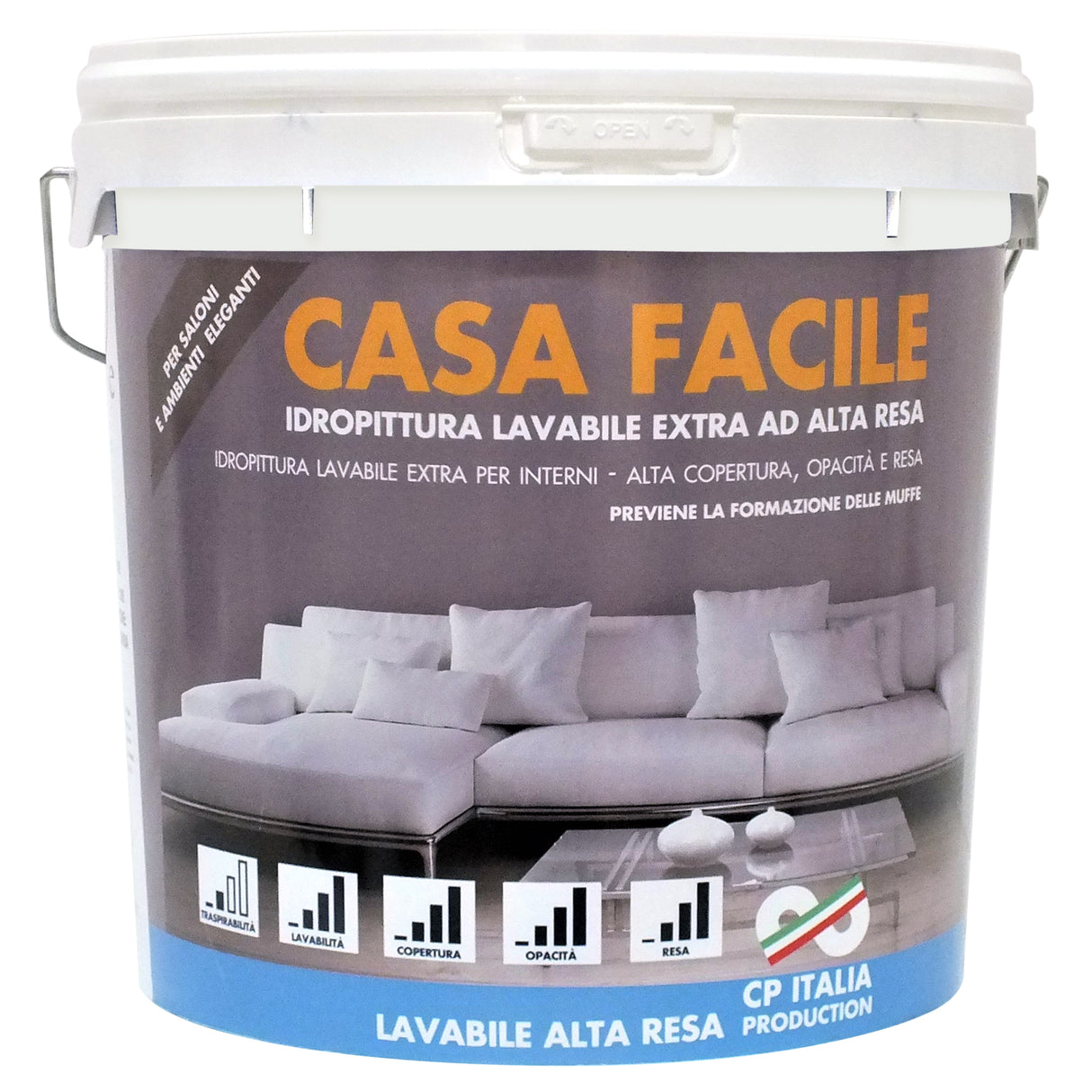 Idropittura superlavabile casa facile 14 l