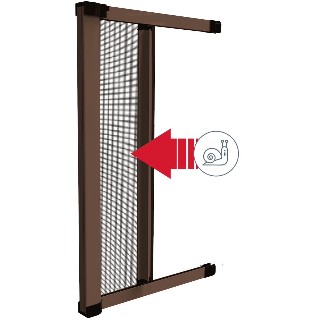 Zanzariera medal marrone cm.60/160x250 oriz