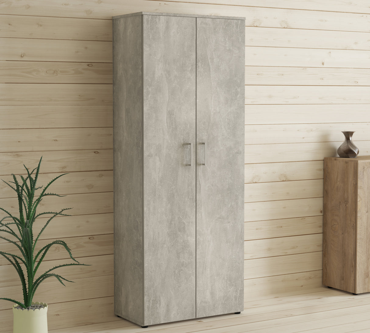 Kit colonna 2a 71x175x36 cemento chiaro k4298