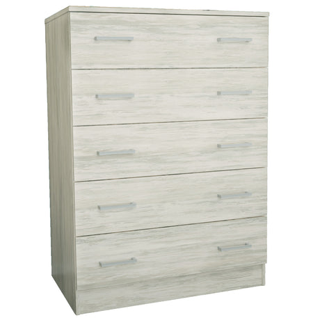 Kit cassettiera 5 cassetti 80x45x111 cm bianco ven.k083