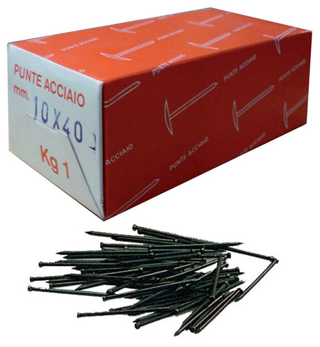 Chiodi testa gruppino acciaio 10x40 da kg.1