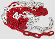 Catena plastica bianco rosso d 6 mm da 25 m