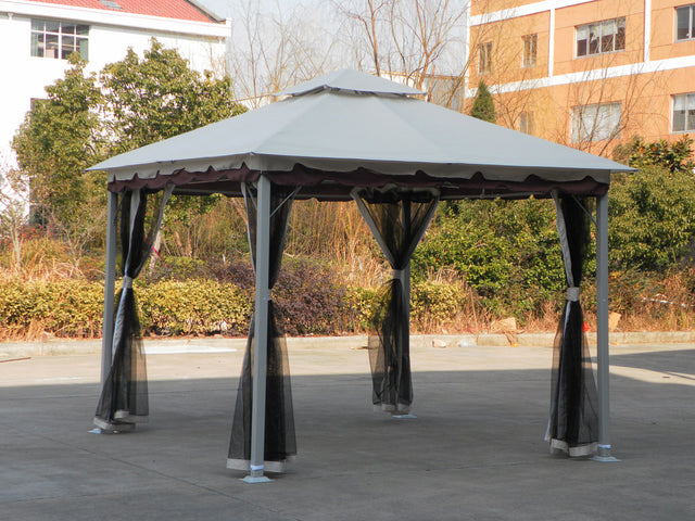 Gazebo in acciaio smeralda 300x300 cm