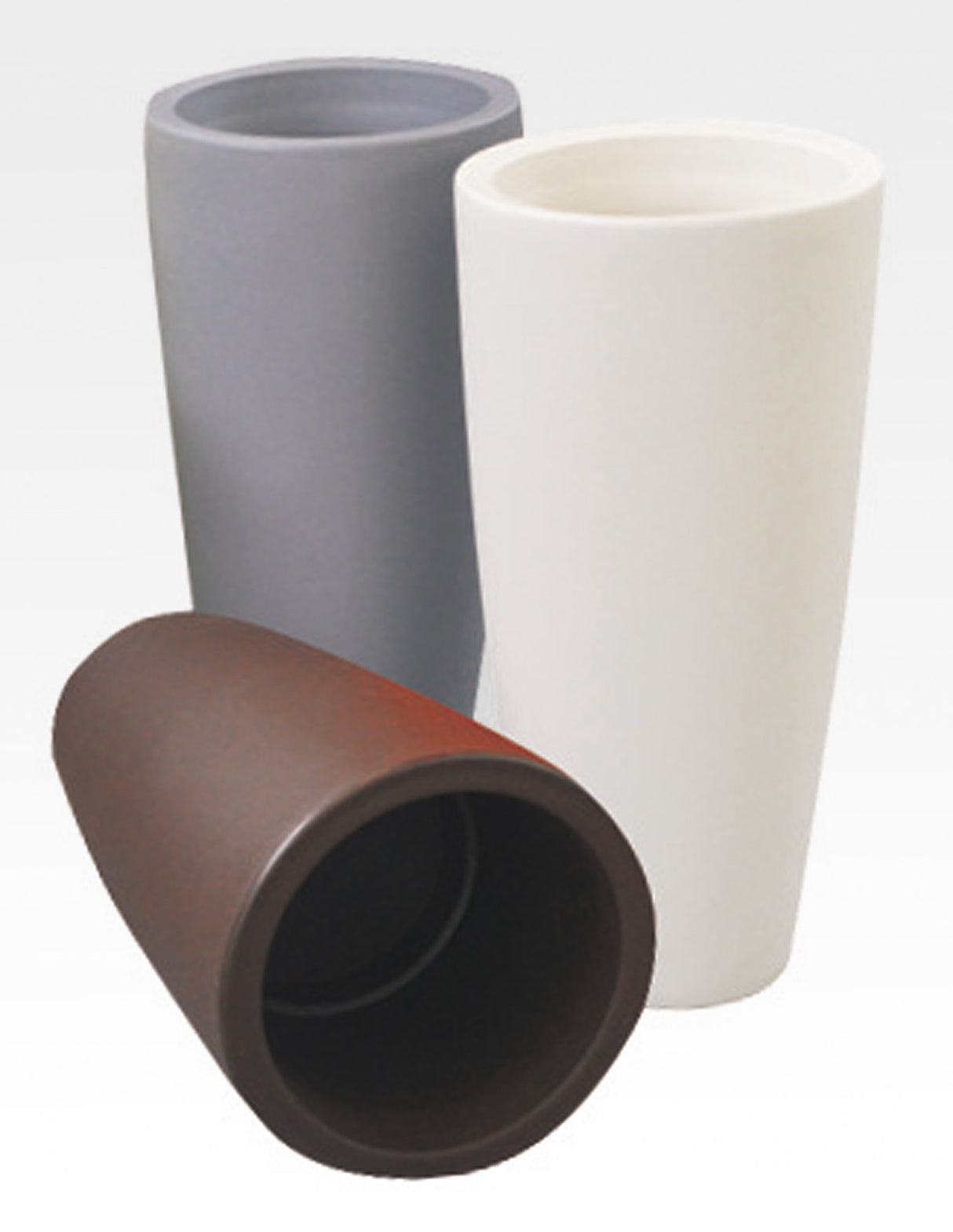Vaso home tondo d 33xh70 cm pietra