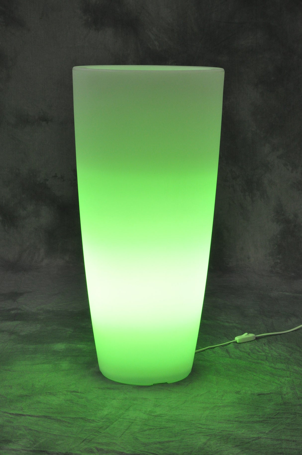 Vaso home light tondo d 33x70 cm ghiaccio verde