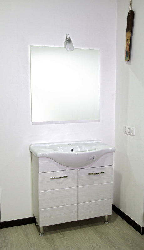 Mobile bagno antonella 2 ante  82 bianco portuna