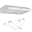 Cappa elettrica per cucina 60 cm