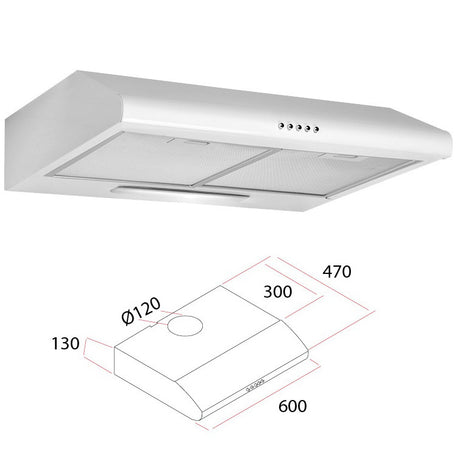 Cappa elettrica per cucina 60 cm