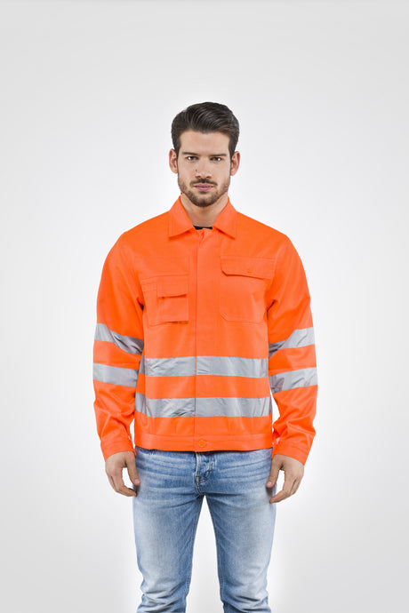 Giubotto alta visibilit arancio tg.  l