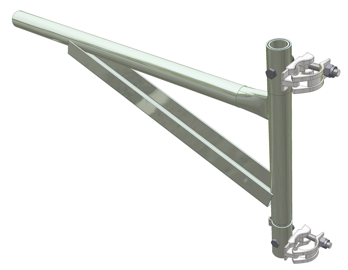Mensola a bandiera acc. zinc. 45x88 cm p 150 kg