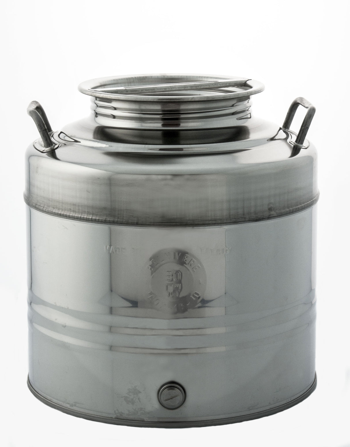 Contenitore acciaio inox per olio 30 l