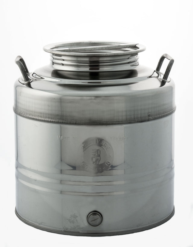 Contenitore acciaio inox per olio 30 l