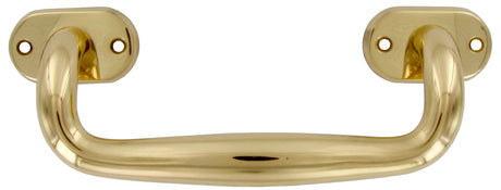 Maniglione ottone 610 zancato 240 mm luc vern