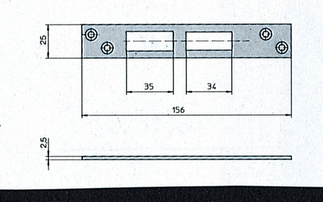 Cisa 06232.01 contropiastra x57-313.318.353.358