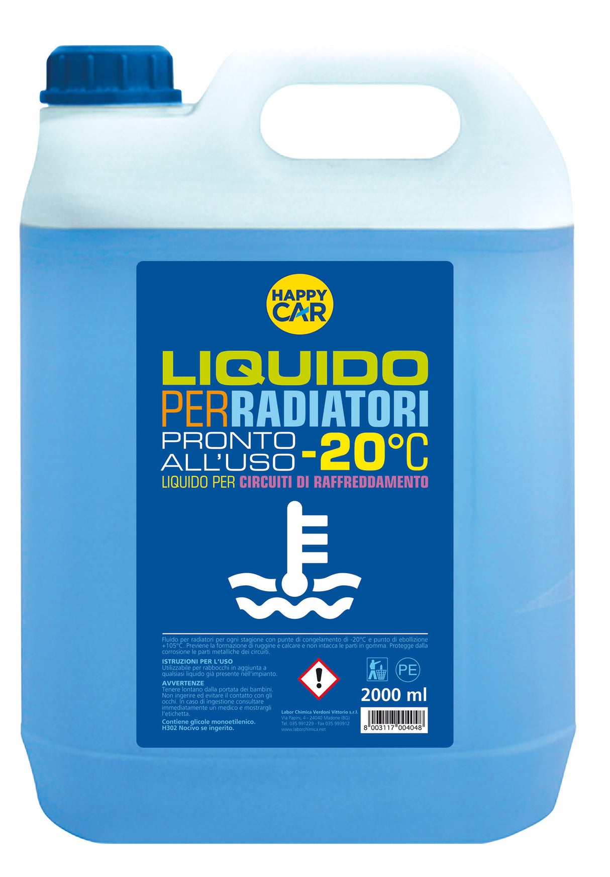 Liquido radiatore happy car -20c   5 l