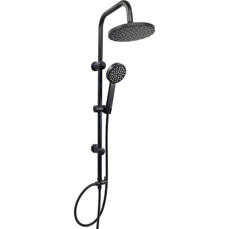 Colonna doccia c/soffione e doccetta lx-4001 nero op