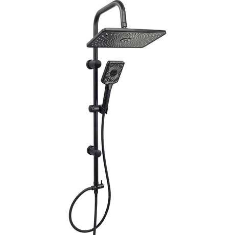 Colonna doccia c/soffione e doccetta lx-4002 nero op