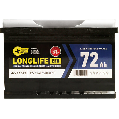 Batteria mv startstop 72ah 720a tecnologia efb