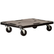 Pedana c/ruote portata 543 kg 58x38x12,5 cm nero