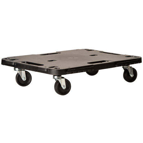 Pedana c/ruote portata 543 kg 58x38x12,5 cm nero