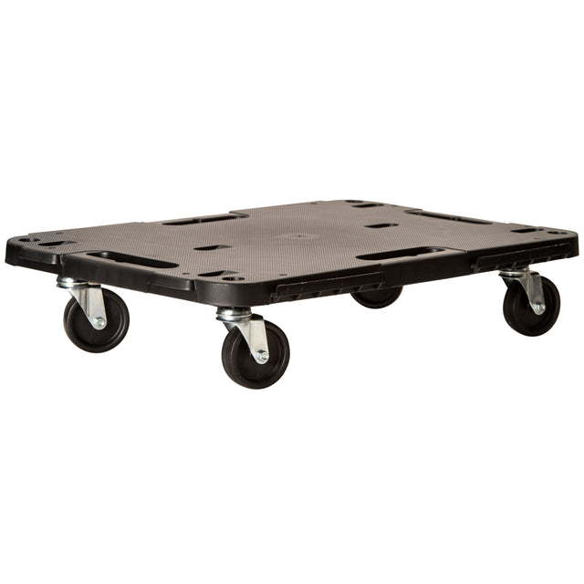 Pedana c/ruote portata 543 kg 58x38x12,5 cm nero