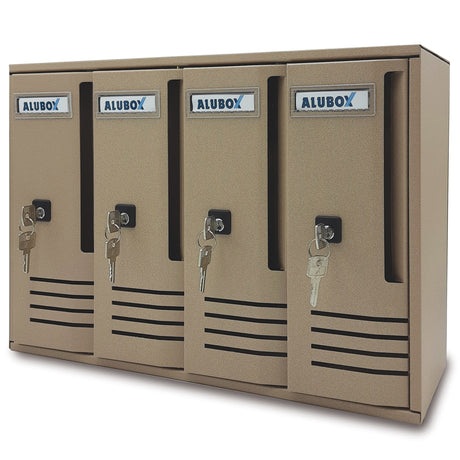 Cassetta postale alubox cubo c4 42x17,5x30 sabbia