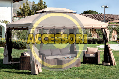 Set 4 teli laterali per gazebo adventure 3x4 m