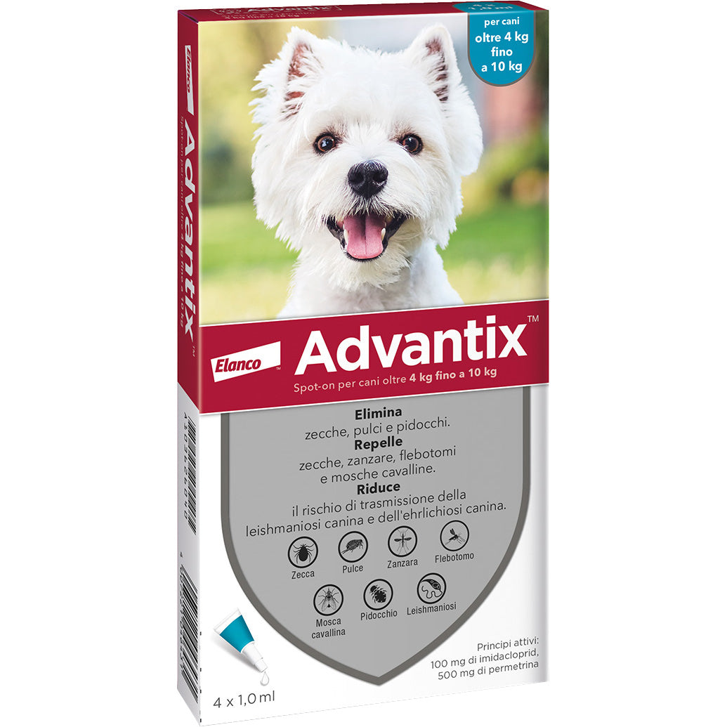 Bayer advantix spot on 6 pipette cani  4-10 kg