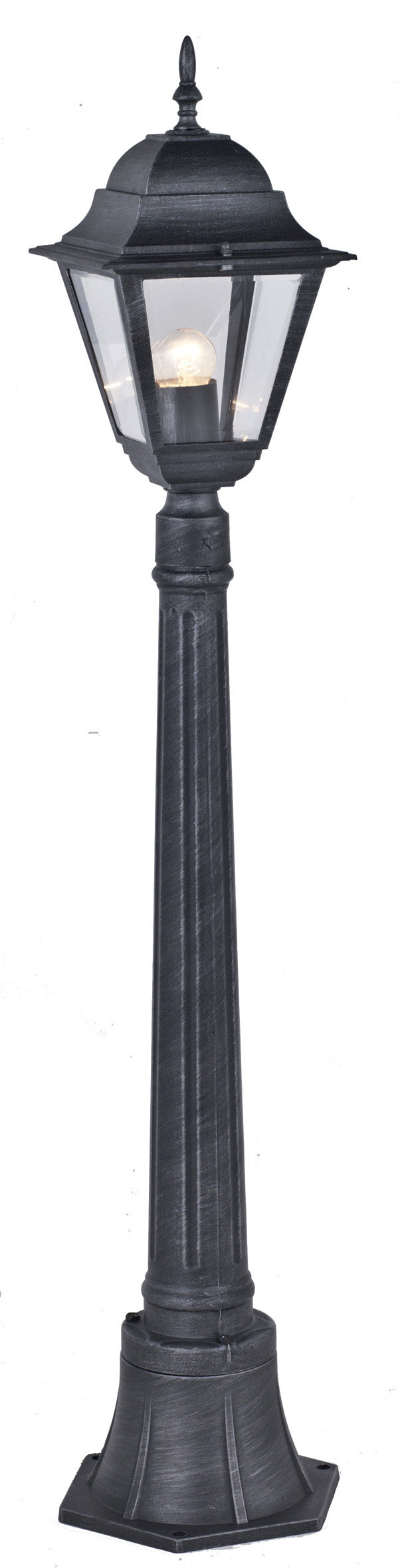 Lampione new york h 110 cm 1 luce grigio