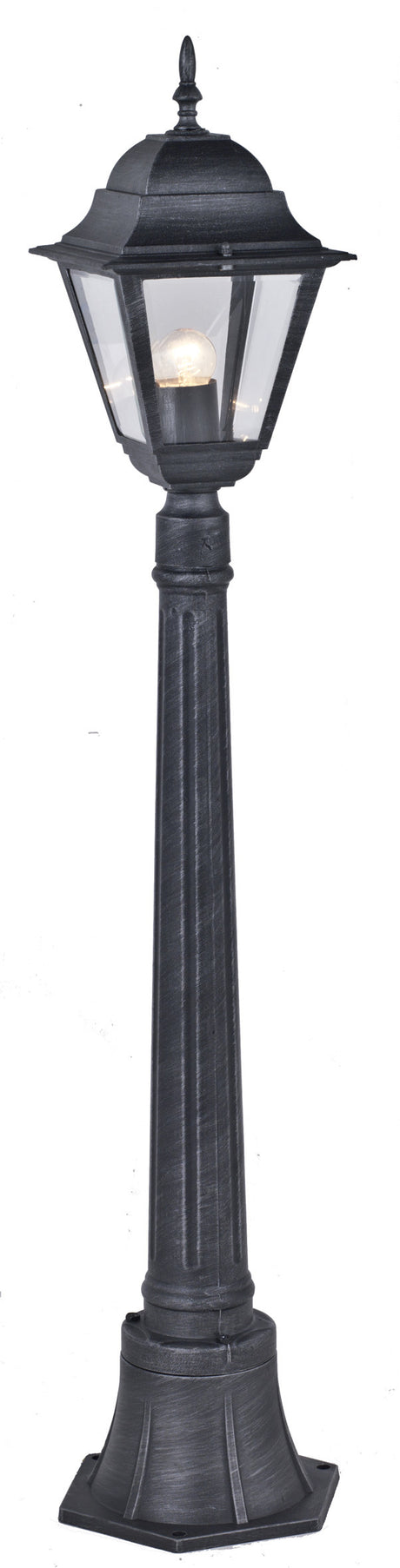 Lampione new york h 110 cm 1 luce grigio