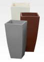 Vaso home quadro 40x40xh90 cm pietra