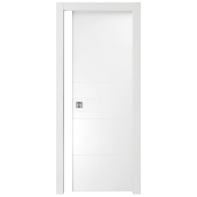 Porta righe scorrevole 210x80 cm laccato bianco