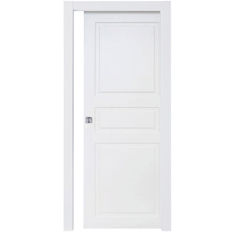 Porta bugna scorrevole 210x70 cm laccato bianco