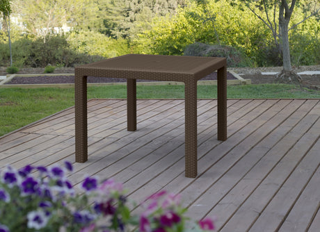 Keter tavolo melody  94x94xh74 cm brown