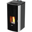 Stufa pellet 17 kw king 17dd idro bianco