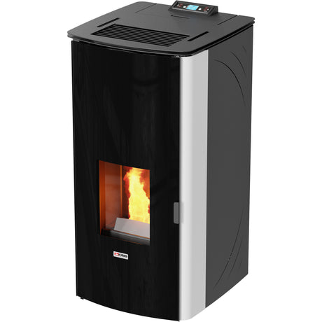Stufa pellet 17 kw king 17dd idro bianco