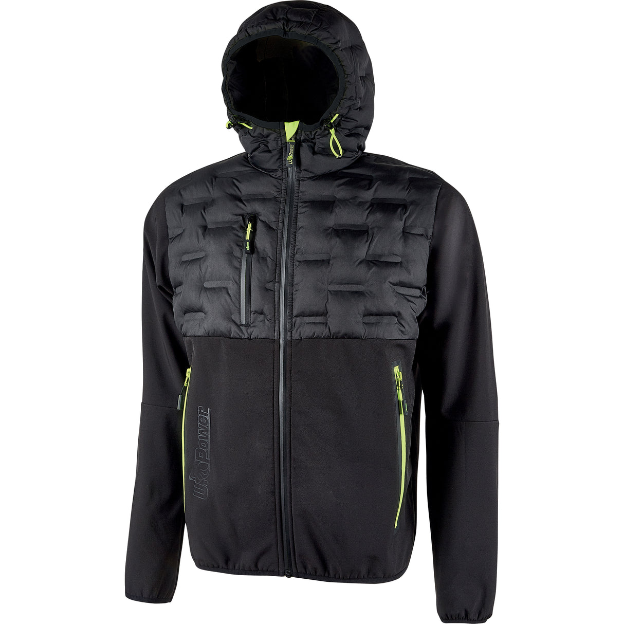 U-power giaccone spock nero-giallo taglia m
