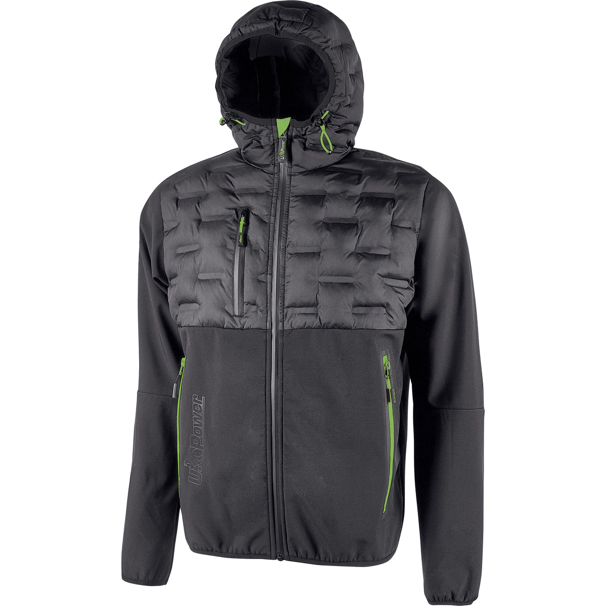U-power giaccone spock grigio-verde taglia xxl