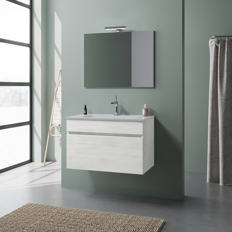 Mobile bagno bogota 2 ante 80 sosp. rovere bianco