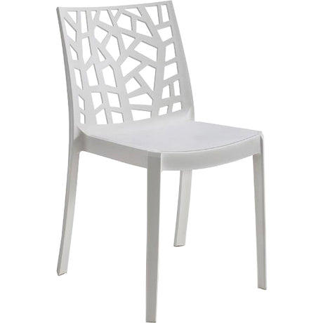 Sedia resina matrix bianco