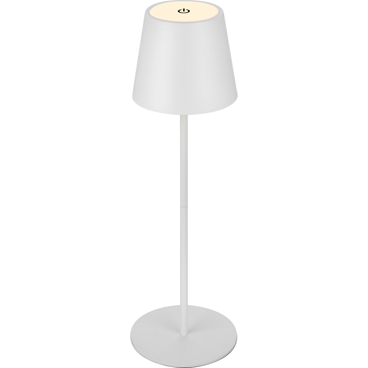 Lampada da tavolo bt10003 batt ricaricab bianco