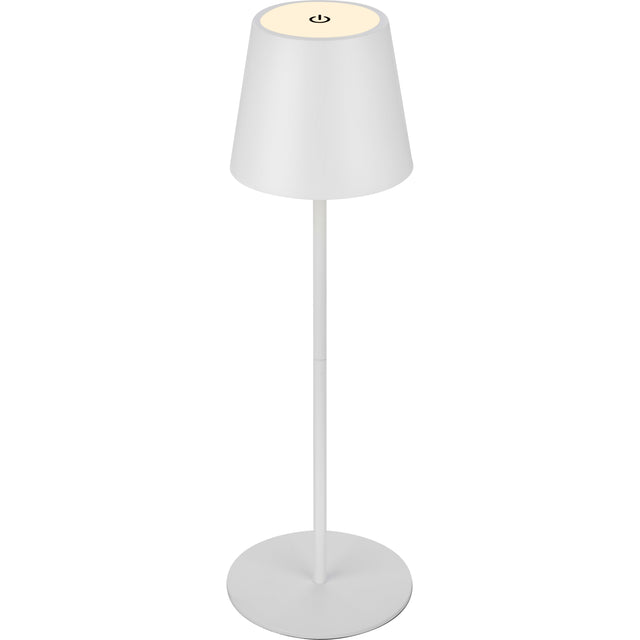 Lampada da tavolo bt10003 batt ricaricab bianco