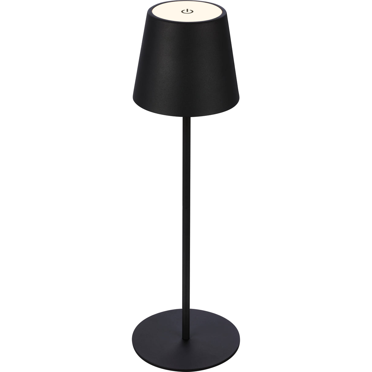 Lampada da tavolo bt10008 batt ricaricab nero