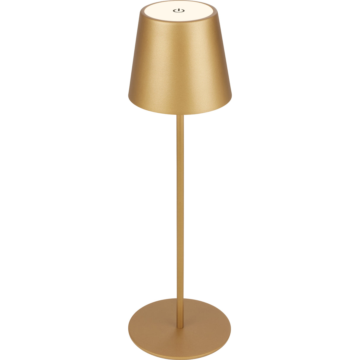 Lampada da tavolo bt10009 batt ricaricab oro