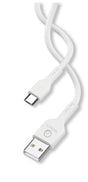 Cavo usb flessibile bianco 1m micro usb