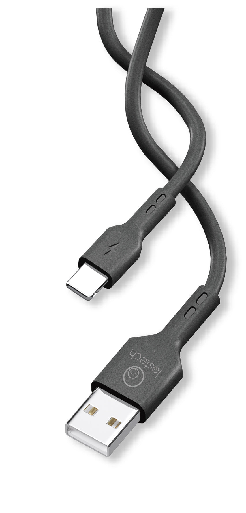 Cavo usb flessibile nero 1,5m lightning