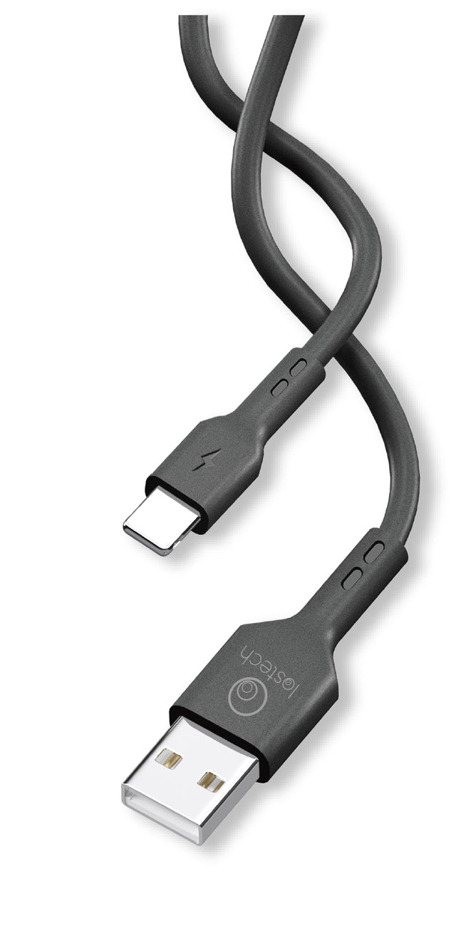 Cavo usb flessibile nero 3m lightning