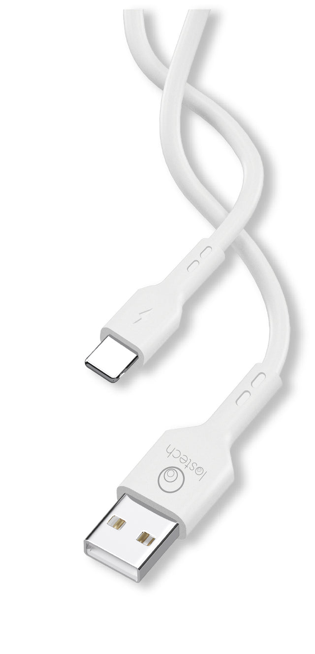 Cavo usb flessibile 1m bianco lightning