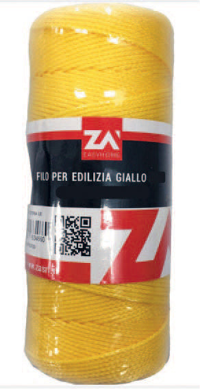 Filo per edilizia 1,8 mm cf 50 m giallo