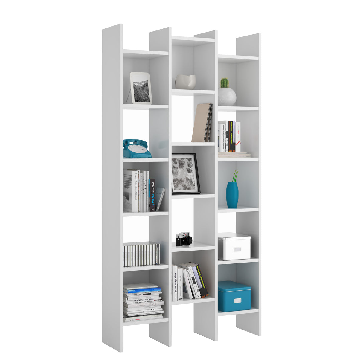 Kit libreria italian 96x25xh192 cm bianco